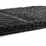 FIAT 500 All Weather Floor Mats (set of 4) - Custom Rubber Woven Carpet - Black by SILA Concepts